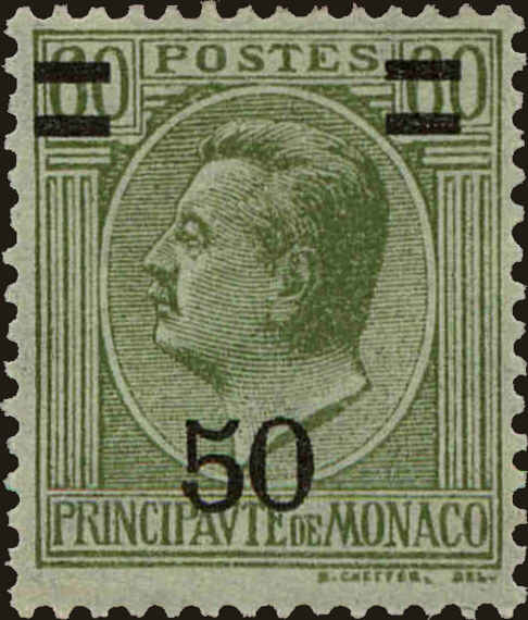 Front view of Monaco 94 collectors stamp