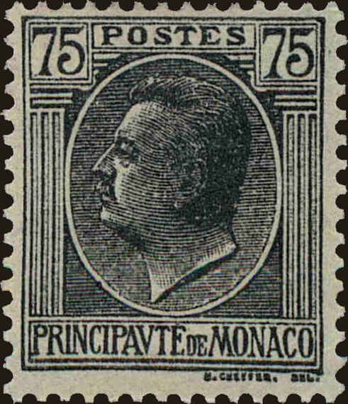 Front view of Monaco 81 collectors stamp