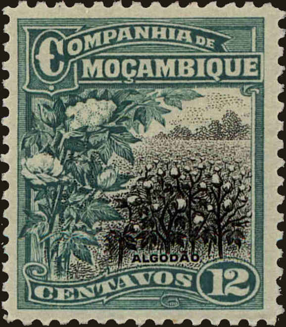 Front view of Mozambique Company 129 collectors stamp