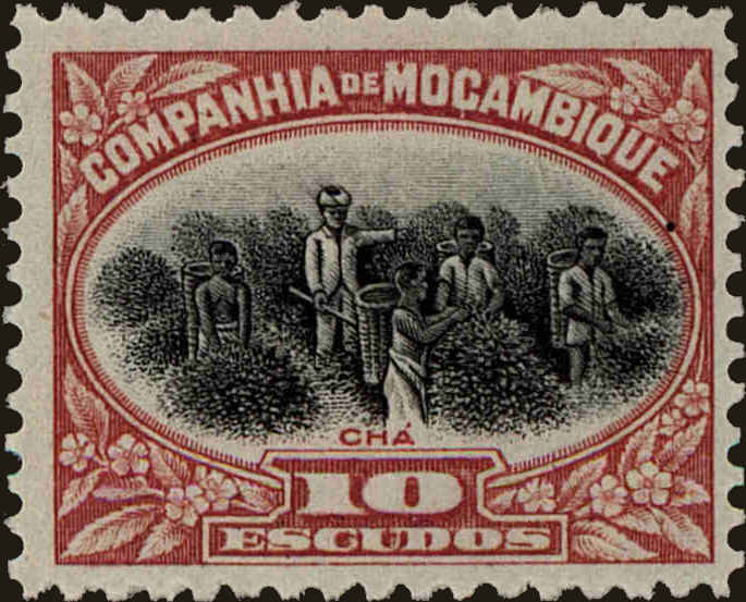Front view of Mozambique Company 160 collectors stamp