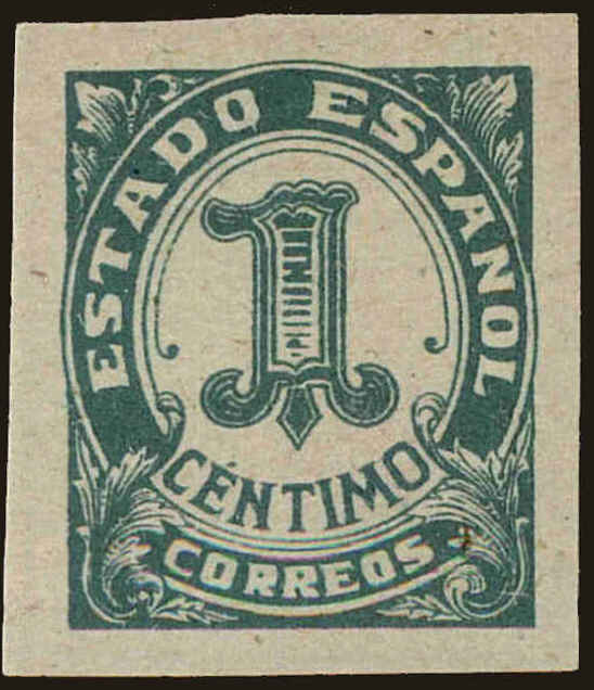 Front view of Spain 542 collectors stamp