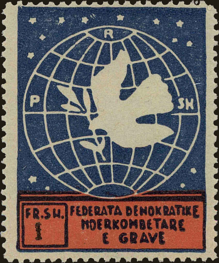 Front view of Albania 382 collectors stamp