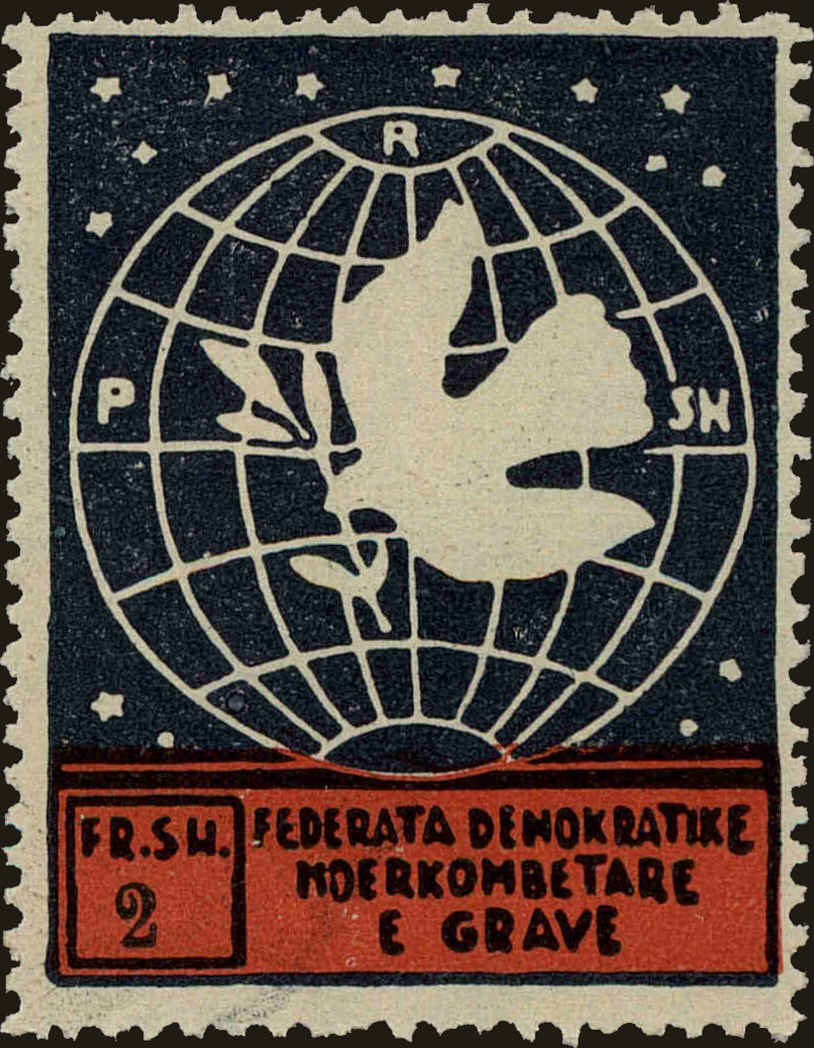 Front view of Albania 383 collectors stamp