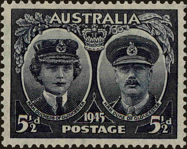 Front view of Australia 199 collectors stamp